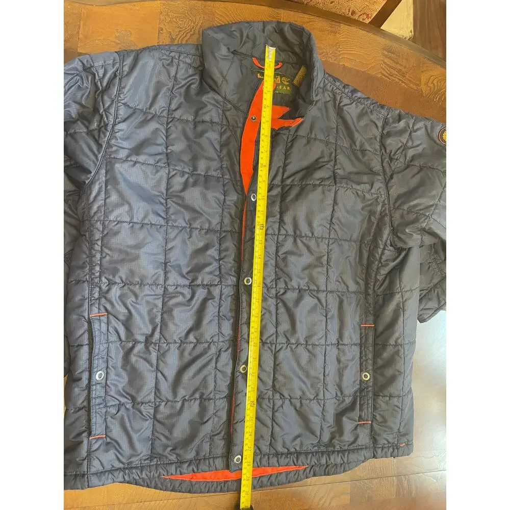 Timberland Weathergear Men's Puffer Jacket XL Navy Blue Red Item